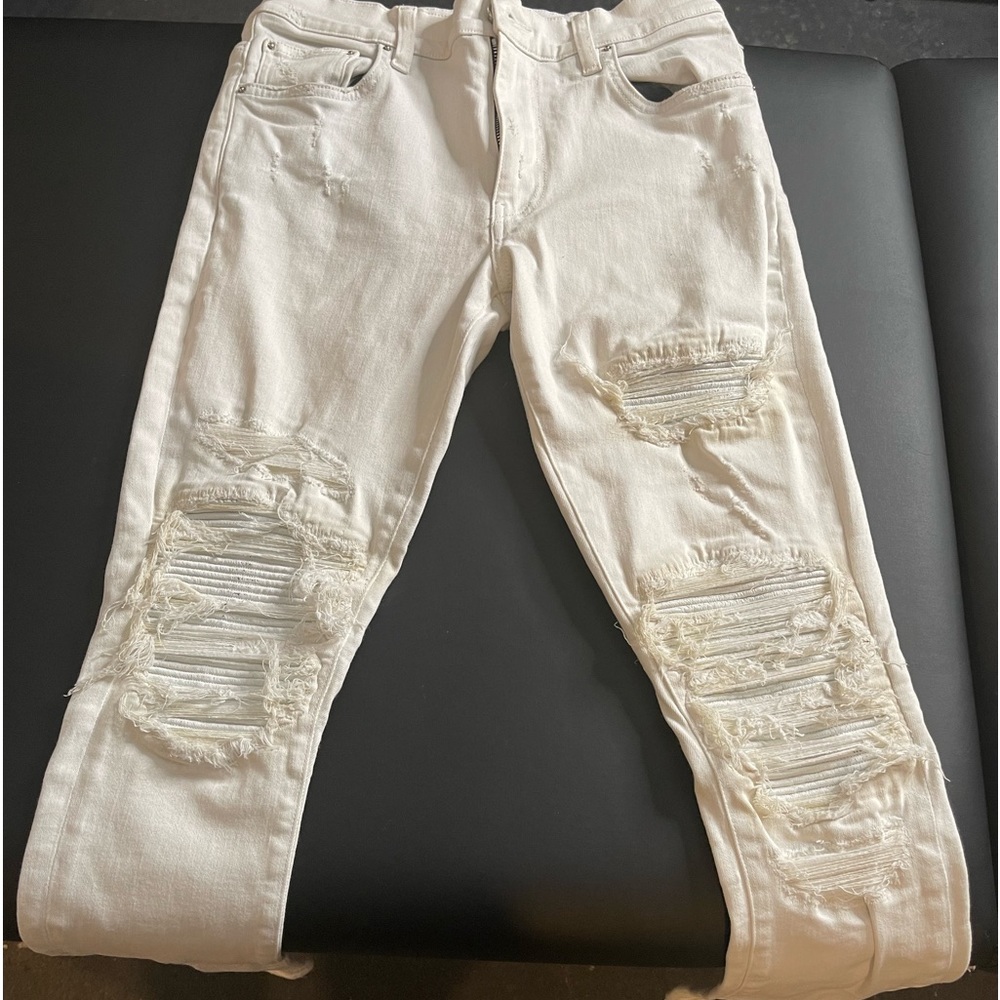 White Amiri jeans